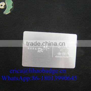 Silver Aluminium Metal Business Card photo-3