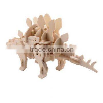 Qaba Funny Robotic 3D Wooden Dinosaur Puzzle - Stegosaurus photo-2