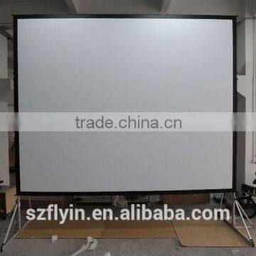 Aluminum Alloy Frame Fast Fold Screen Rear Front Easy Folding and Carrying Screen Fast Fold Projector Screen photo-2