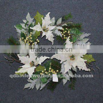 Artificial Berry and Pine Garland,artificial winter wreath