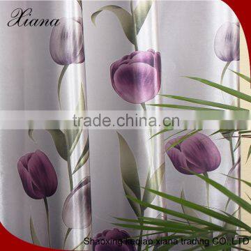 2015 shabby chic style curtain ,polyester woven poland fabric