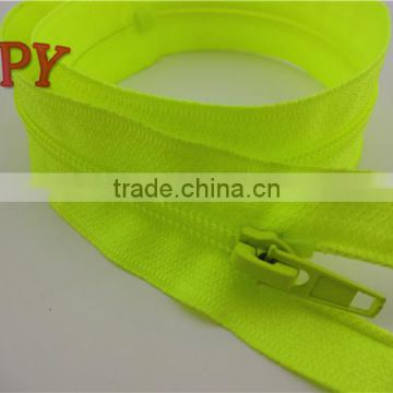 5# Open End Nylon Zipper with Bright Color Tape