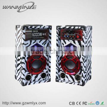 Digital Wooden Dj Sound Box Music Center Dj Ibastek Speaker With Mic