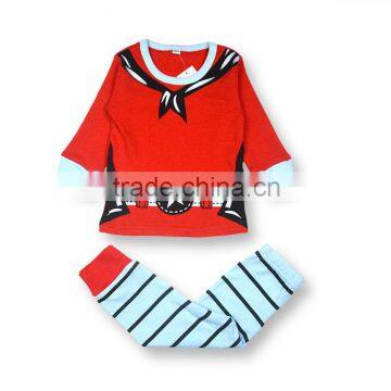 Christmas Santa Claus Long Sleeved T-shirt ELK Reindeer Printed Striped Pants Two-Piece Suit Pyjamas Sleepwear Homewear Cotton photo-4