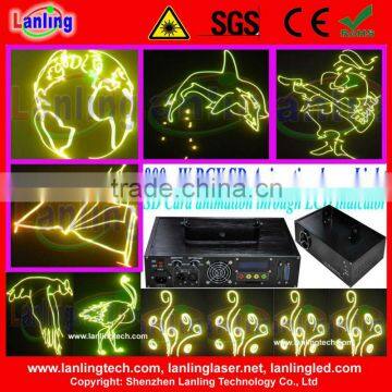 DMX RGY cartoon animation DJ Party laser lighting support SD card