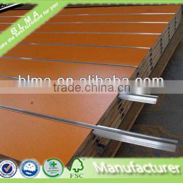 melamine slotted mdf with aluminum strip