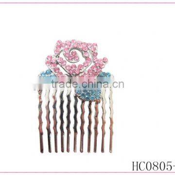 Decorative hair combs women's,charm hair comb,diamond hair comb