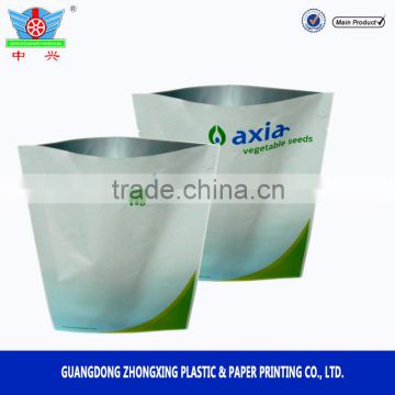 Custom aluminium foil paper seeds fertilizer packaging bags