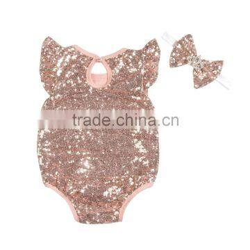 Newest Design Wholesale Kids Romper Sequin Romper Romper for Baby