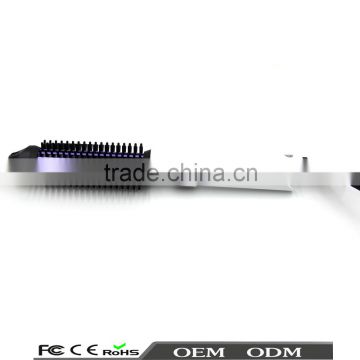 2016 white Hair Curler and Straightener , hot comb brush(ENM-879)