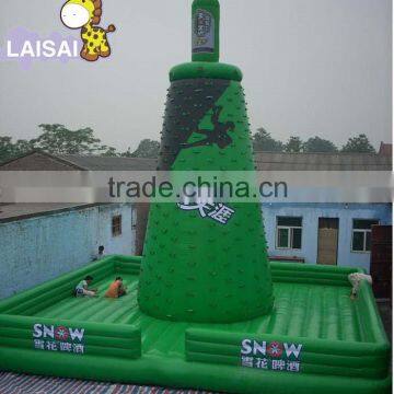 Inflatable water games, inflatable climbing wall with slide