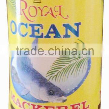 OEM canned mackerel fish in tin