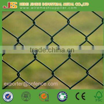 2.4m high PVC coated chain link fence diamond fence for sales