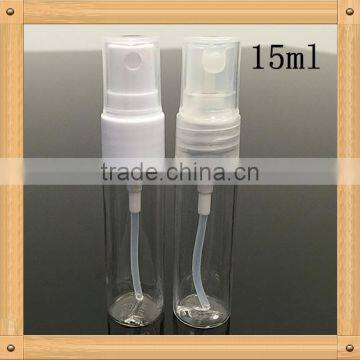 yuyao factory plastic pet sprayer bottle/travel bottle kit 15ml