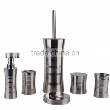 Mirror Polish Slender Metal Bathroom Set Bathroom Supplier