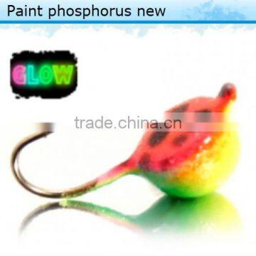 Paint phosphorus new wholesale fishing tungsten ice jig