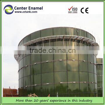 China Center Enamel Portable Assembly Biogas Anaerobic Digester Tank for Sewage Water Disposal