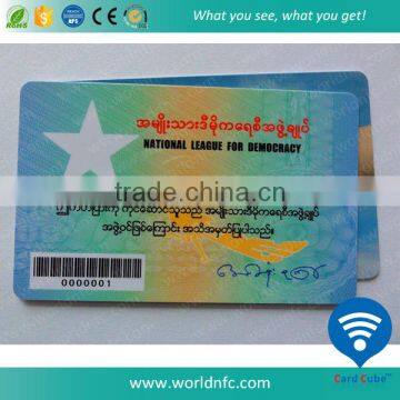 Cr80 Printed Plastic Membership Loyalty PVC Card Free Sample cost