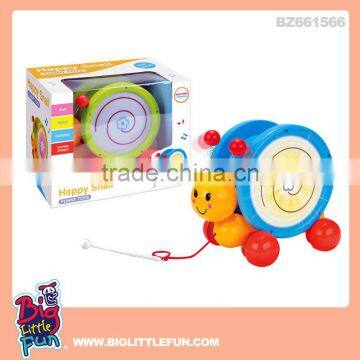 Pull toys plastic turbo snail toys