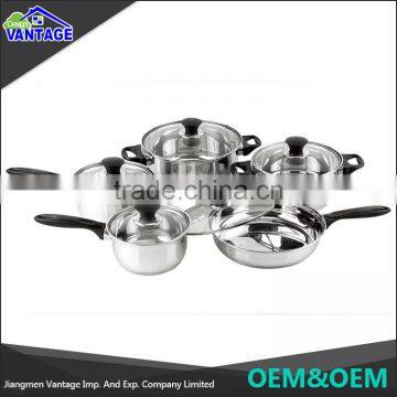 Eco-friendly 11 Pcs Stainless Steel Cookware Sets Kitchenware and Cookware photo-5