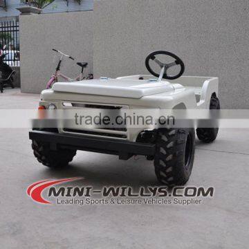 CE Approved White 110CC Mini Jeep