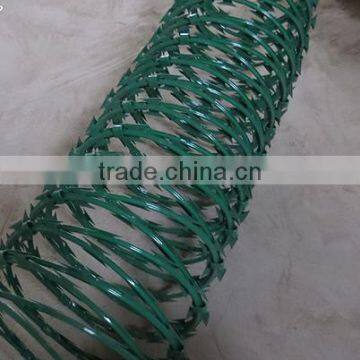 PVC Coated & Galvanized Razor Blade Barb Concertina Wire photo-2