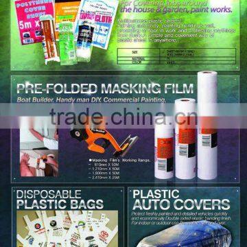 pre-folded masking film