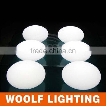 33cm Waterproof IP68 RGB Colors Rechargeable Floating Led Oval Light photo-2