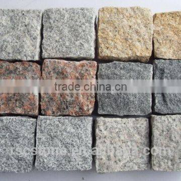 Natural granite cube stone for sale