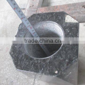 Olive Green Granite Tombstone Vase photo-6