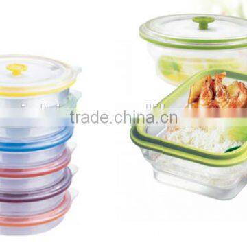 Food Grade Portable Convenient Collapsible Houseware Silicone Foldable Lunch Box photo-2