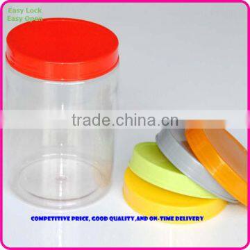 plastic easy opening round container