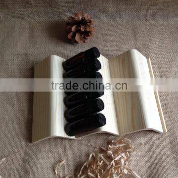 Wooden Storage Holders Pine Wood Racks Removeable Wooden Display Shelf for Essential Oil