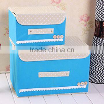 N487 Household Non Woven Box Foldable Storage Box photo-2