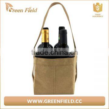 Cheap Custom Party Kraft Paper Wine Gift Bag for Bottles photo-3