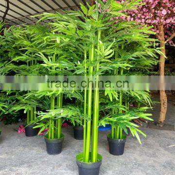 SJ030938 Artificial High Quality Plastic Bamboo Plant in Pot photo-3