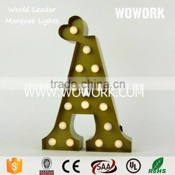 vintage LED letter light