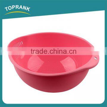 Cheap Wholesale Kitchen Vegetables Fruit Wash Strainer Colander Bowl Colorful Plastic Rice Colander photo-5