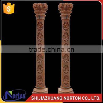 new design carved flower marble roman pillars column NTMF-C228S