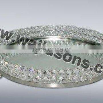 Decorative Floor crystal trays For Weddings