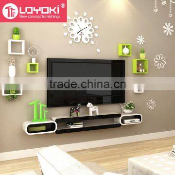 2016 New DIY Assembly Wall Mount TV Console Wall Floating Shelf for Home Decor TV Console photo-3