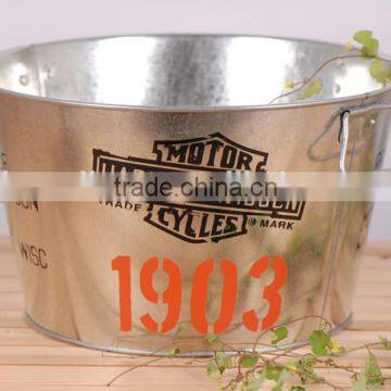 Galvanized Ice Bucket With Bottle Opener /Metal Ice Bucket With Handle photo-2