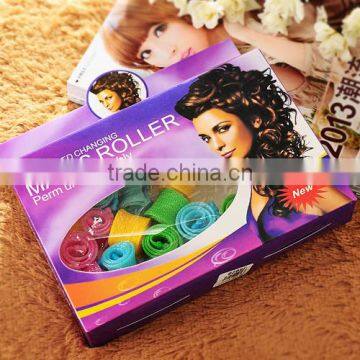 18 Pcs Plastic Hair Roller Meches Hair Roller Meches Hair Roller Curler Set Wholesale photo-3