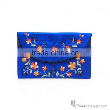 Hand Embroidered Wallet With Handle, 100% Made From Natural Silk photo-3