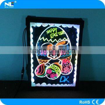 Custom Electronic Merry Christmas Acylic LED Fluorescent Mini Writing Board photo-5