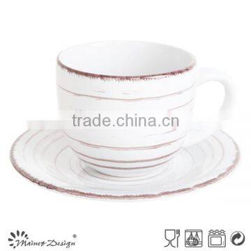 8oz Ceramic Tea Cup and Saucer photo-2