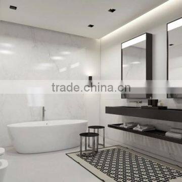 Import durable natural stone low price white marble tile