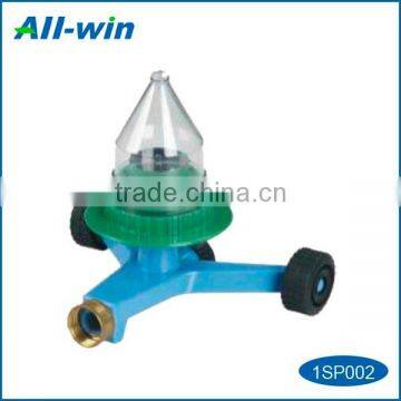 High-quality color-changeable LED sprinkler zinc base with wheels