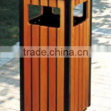 (HD-18202)Outside Mobile Wooden Trash Can photo-4