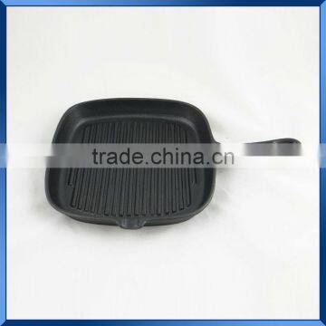 Oil coating cast iron rectangle skillet